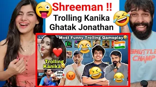 🤣Shreeman Trolling Kanika❤️ Jonathan, Ghatak, Shreeman Teamup in Pan Fight | Scout Vs Shreeman