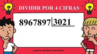 DIVIDIR POR 4 CIFRAS