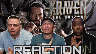 WELL....UMMMM....OK, THEN!!!! Kraven the Hunter Official Trailer REACTION!!!