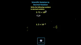 Converting Scientific Notation to Decimal Notation