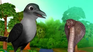 The Snake and the Crow Malayalam Stories for Children | Infobells