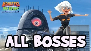 Monsters VS Aliens All Bosses | Boss Fights  (PS3, X360, Wii, PS2)