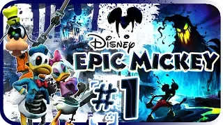 Disney Epic Mickey Walkthrough Part 1 (Wii) Intro - Dark Beauty Castle [No Commentary]