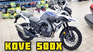 Лучший и доступный ТУРИСТ - обзор мотоцикла KOVE 500x в бело-синем цвете
