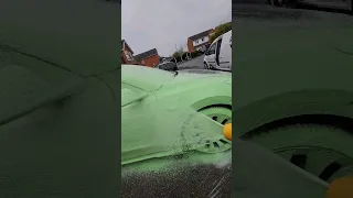 Tesla FOAM CANNON ASMR 🤮 #foamcannon #detailing #shorts