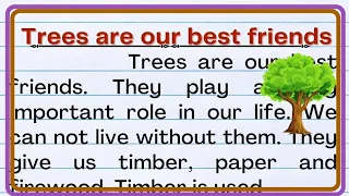 Trees are our best friend essay in English| importance of tree