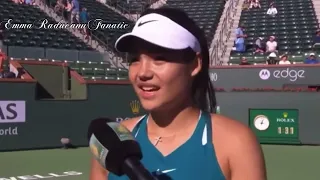 Emma Raducanu on the Spot Interview after winning her first match | Indian Wells Masters BNP Paribas