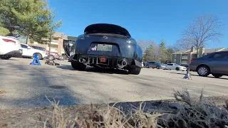 370z Z1 Motorsports Dual Race  Catback Exhaust + Z1 Standard Y Pipe + AAM Resonated Test Pipe!