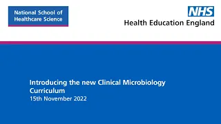 Introducing the new Clinical Microbiology Curriculum webinar