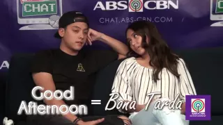 Barcelona Speak 101 with KathNiel