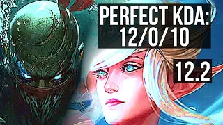 PYKE & Cait vs JANNA & Senna (SUP) | 12/0/10, Legendary, 600+ games | EUW Master | 12.2