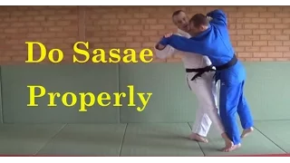 Sasae tsuri komi ashi - a video on how to do it properly