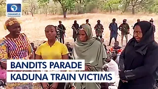 Kaduna Train Attack: Bandits Parade Kidnapped Victims Including Student