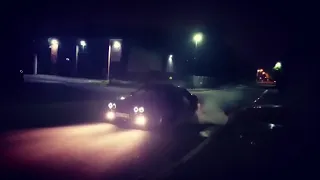 BMW E34 V8 BURNOUT