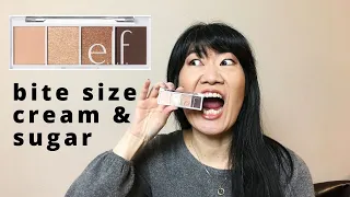 ELF BITE-SIZE Cream & Sugar | First Impressions & Demo w/ Drugstore Makeup