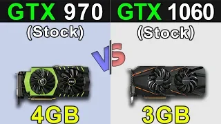 GTX 970 (4GB) VS. GTX 1060 (3GB) | New Games Benchmarks