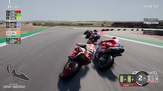 MotoGP 23 - Marc Marquez - 6 Laps - Aragon Circuit - Fuel & Tires Management - Gameplay