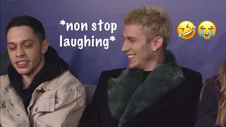 Pete Davidson making Machine Gun Kelly LAUGH with his whole body