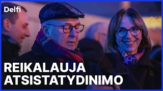 Kaune protestuotojai reikalauja mero Matijošaičio atsistatydinimo