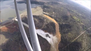 Oroville Spillway Failure Flyover and Explanation 10 Feb 2017