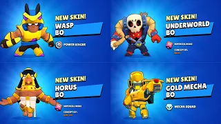 ALL BO SKINS UNLOCK ANIMATION | Brawl Stars