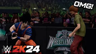 "Shaggy VS Goku" AT WRESTLEMANIA 40!! (WWE 2K24) Ep. 30