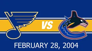 Highlights: Blues at Canucks: February 28, 2004