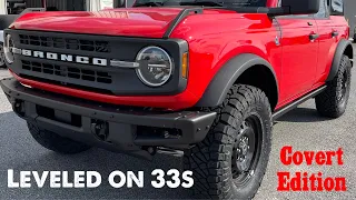 Ford Bronco Black Diamond Covert Edition Leveled on 33s Race Red 2021 Review