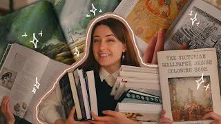 book haul 🌸 books i want to read, pretty illustrations & thrift finds