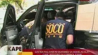 KB: SUV na pag-aari ni Quiambao sa Rodelas slay case, positibo sa luminol exam