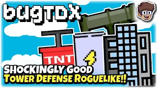 SHOCKINGLY Good Tower Defense x Autobattler Roguelike!! | Let's Try bugTDX