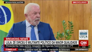 “José Dirceu não tem que andar escondido” disse Lula hoje em entrevista à CNN