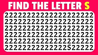 Can you Find the Odd Letter in 15 seconds? | Easy, Medium, Hard Levels