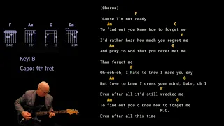 Lewis Capaldi - Forget Me  (guitar chords lyrics video)