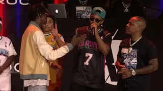 Romeo, Bow Wow, and Soulja Boy on stage together at #VERZUZ