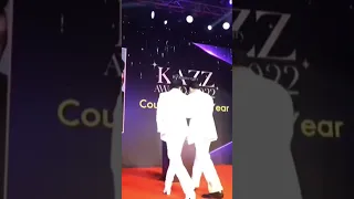 Moment of #ohmnanon won couple of the year at Kazz Awards 2022 #ohmpawat #nanonkorapat #chimonac