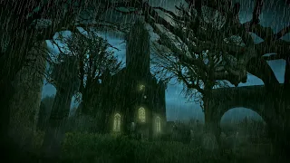 Halloween Ambience Church Graveyard - Scary Haunted House Werewolf Horror Sounds - Spooky & Creepy