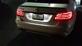 Mercedes E 550 Bi-Turbo Cold Start Muffler Delete / Downpipes