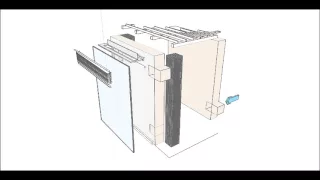 How the adapted Trombe wall construction works