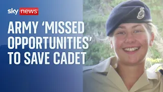 The Army 'missed opportunities' to prevent suicide of female officer cadet