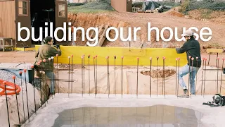 Building a Concrete Living Room PART 1 (Building our House Start To Finish Ep13)