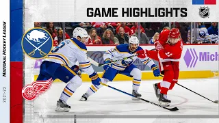 Sabres @ Red Wings 11/27/21 | NHL Highlights