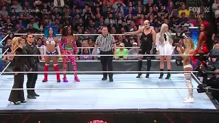 Naomi & Sasha Banks VS Queen Zelina & Carmella