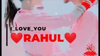 Rahul name lovers cute couples ❤️ love status video comments your name