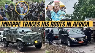 French Footballer Kylian Mbappe Visits his father's rural village in Cameroon