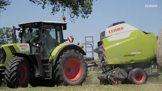 Une démonstration presse CLAAS VARIANT 480RF par le concessionnaire CLAAS PAGOT CAPUT