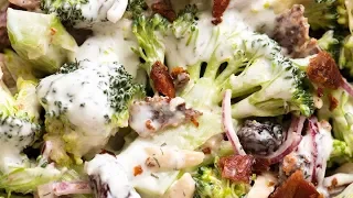 Broccoli Salad with Lighter Creamy Dressing