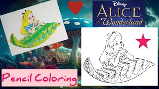 Coloring Alice in Wonderland | @kimmiTheclown | @MagicFingersArt | @sprinkleddonuts