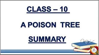 #KSEEB#A POISON TREE SUMMARY#SSLC KARNATAKA BOARD#FIRST LANGUAGE#SCORPIO CLASS#