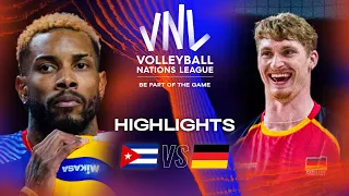 🇨🇺 CUB vs. 🇩🇪 GER - Highlights Week 3 | Men's VNL 2023